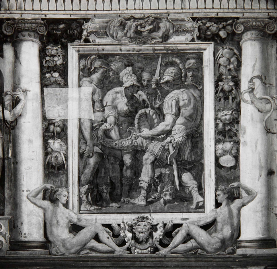 Perin del Vaga - Alessandro Magno taglia il nodo gordiano, Castel Sant'Angelo, Roma 6